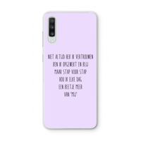 Zelfvertrouwen: Samsung Galaxy A70 Transparant Hoesje Zelfvertrouwen: Samsung Galaxy A70 Transparant Hoesje