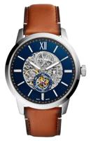 Fossil Townsman herenhorloge met bruine leren band, 48 mm