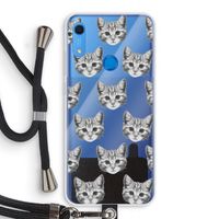 Kitten: Huawei Y6s Transparant Hoesje met koord