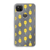 Ananas: Google Pixel 4a Transparant Hoesje