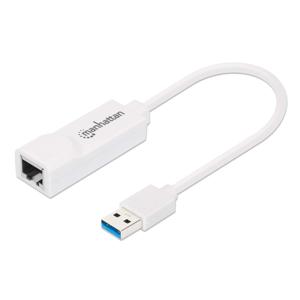 Manhattan Gigabit Ethernet Adapter Netwerkadapter 1 GBit/s USB-A 3.2 Gen 1