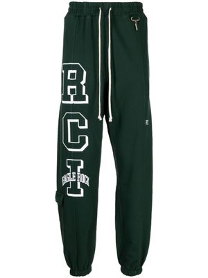 Reese Cooper pantalon de jogging Eagle Rock à logo imprimé - Vert