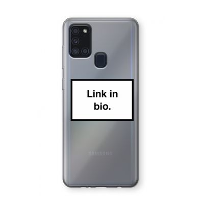 Link in bio: Samsung Galaxy A21s Transparant Hoesje