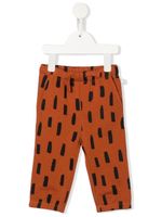 Stella McCartney Kids pantalon imprimé à lien de resserrage - Marron