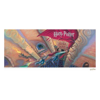 Harry Potter Art Print Chamber of Secrets Book Cover Artwork Limited Edition 42 x 30 cm Harry Potter Art Print Chamber of Secrets Book Cover Artwork Limited Edition 42 x 30 cm