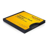 Delock Adapter Serieel [1x CompactFlash - 1x SD-kaartslot] Zwart