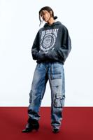 Sweatshirt met borduursels egonlab - BLACK - L/XL