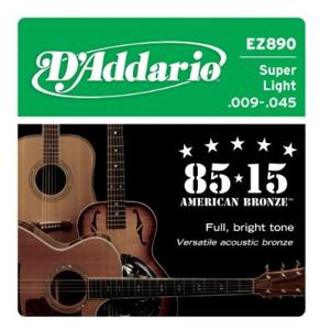 D'Addario EZ890 snaar voor muziekinstrumenten Akoestisch 6 stuk(s) Staal Gitaar