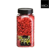 Marbles rood fles 1 kilogram - Mica decorations