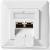 Nedis CCGP89200IV wanddoos inbouw - 2 Port - UTP CAT6 wit Nedis CCGP89200IV wanddoos inbouw - 2 Port - UTP CAT6 wit