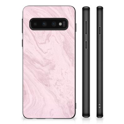 Samsung Galaxy S10 Gripcase Marble Pink - Origineel Cadeau Vriendin