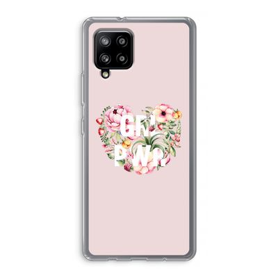 GRL PWR Flower: Samsung Galaxy A42 5G Transparant Hoesje