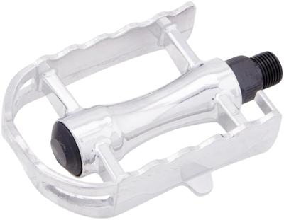 Messingschlager Hi-point platformpedalen stadsfiets zilver set