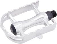 Messingschlager Hi-point platformpedalen stadsfiets zilver set