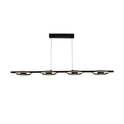 Searchlight 4-lichts moderne hanglampSpace zwart - 32804-4BK