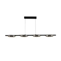 Searchlight 4-lichts moderne hanglampSpace zwart - 32804-4BK