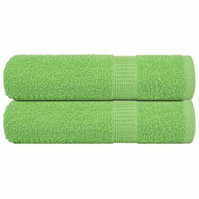 VidaXL Badhanddoeken 2 st 100x150 cm 360 g/m² 100% katoen appelgroen