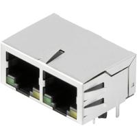 Weidmüller RJ45G1 R12D 3.3EG/Y TY 2544500000 Bus, inbouw horizontaal Aantal polen (sensoren) 10 Zilver, Zwart 80 stuk(s)