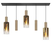 Highlight HanglampPerugia mat goud - 3x E27 - 2x GU10 - H5700.36