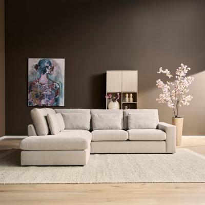 MySofa Jesse | Ottomane links + 2,5-zits | Beige MySofa Jesse | Ottomane links + 2,5-zits | Beige