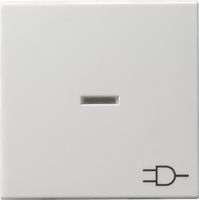 020927  - Cover plate for switch/push button white 020927 - thumbnail