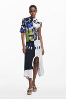 Asymmetrische jurk - BLACK - S