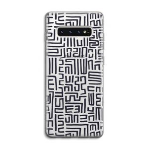 Moroccan Print: Samsung Galaxy S10 4G Transparant Hoesje