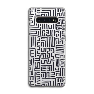 Moroccan Print: Samsung Galaxy S10 4G Transparant Hoesje