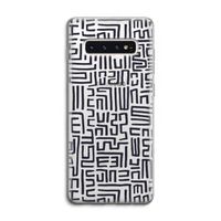 Moroccan Print: Samsung Galaxy S10 4G Transparant Hoesje