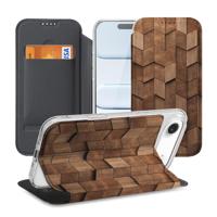 Apple iPhone Air | Standcase | Hoesje Wooden Cubes
