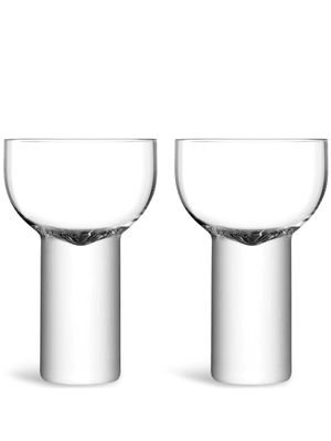 LSA International lot de verres Boris Nick & Nora - Tons neutres