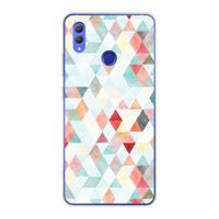 Gekleurde driehoekjes pastel: Honor Note 10 Transparant Hoesje