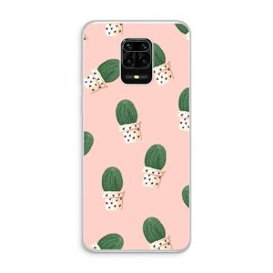 Cactusprint roze: Xiaomi Redmi Note 10 Lite Transparant Hoesje