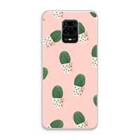 Cactusprint roze: Xiaomi Redmi Note 10 Lite Transparant Hoesje