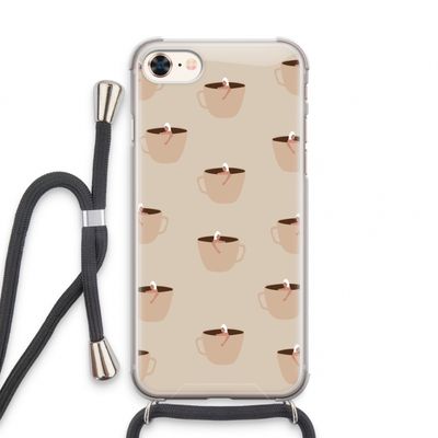 Morning coffee: iPhone 8 Transparant Hoesje met koord
