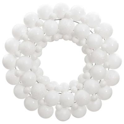 VidaXL Kerstkrans 45 cm polystyreen wit