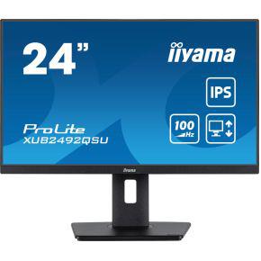 iiyama ProLite XUB2492QSU-B1 computer monitor 60,5 cm (23.8") 2560 x 1440 Pixels Wide Quad HD LED Zwart