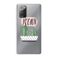 I love cacti: Samsung Galaxy Note 20 / Note 20 5G Transparant Hoesje