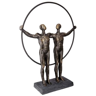 Polysculptuur twee mannen