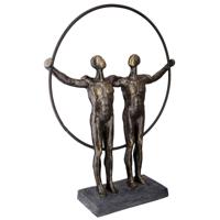 Polysculptuur twee mannen