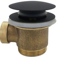 Saqu Press losse clickwaste voor vrijstaand bad1 1/2" inch mat zwart