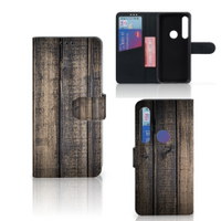 Motorola Moto G8 Plus Book Style Case Steigerhout - thumbnail