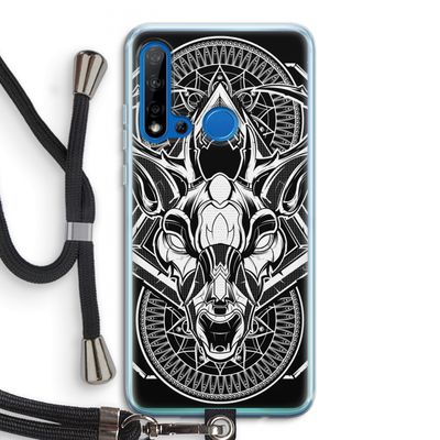 Oh Deer: Huawei P20 Lite (2019) Transparant Hoesje met koord