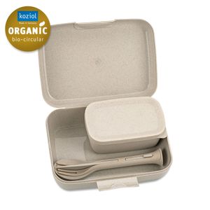 Koziol Bio-Circulair Candy Ready lunchbox en bestekset - 5-delig - Bruin