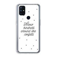 Confetti: OnePlus Nord N10 5G Transparant Hoesje Confetti: OnePlus Nord N10 5G Transparant Hoesje