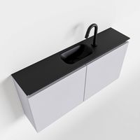 Toiletmeubel Mondiaz Ture | 100 cm | Meubelkleur Cale | Eden wastafel Urban Midden | 1 kraangat