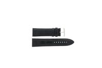 Horlogeband Universeel I148 Leder Zwart 24mm