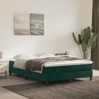 Boxspring bed 140x200 cm fluweel donkergroen