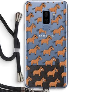 Pony: Samsung Galaxy S9 Plus Transparant Hoesje met koord