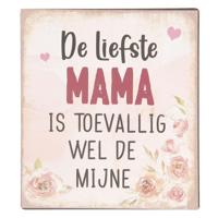 Clayre & Eef tekstbord mama 13x1x15cm